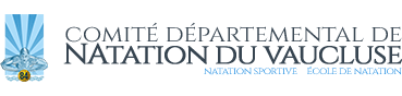 Logo comité départemental de natation du Vaucluse (84)